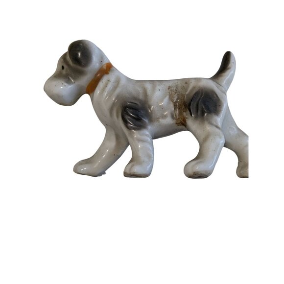 Vintage Ceramic Terrier Dog Figurines Set Made In Japan - Picture 7 of 12